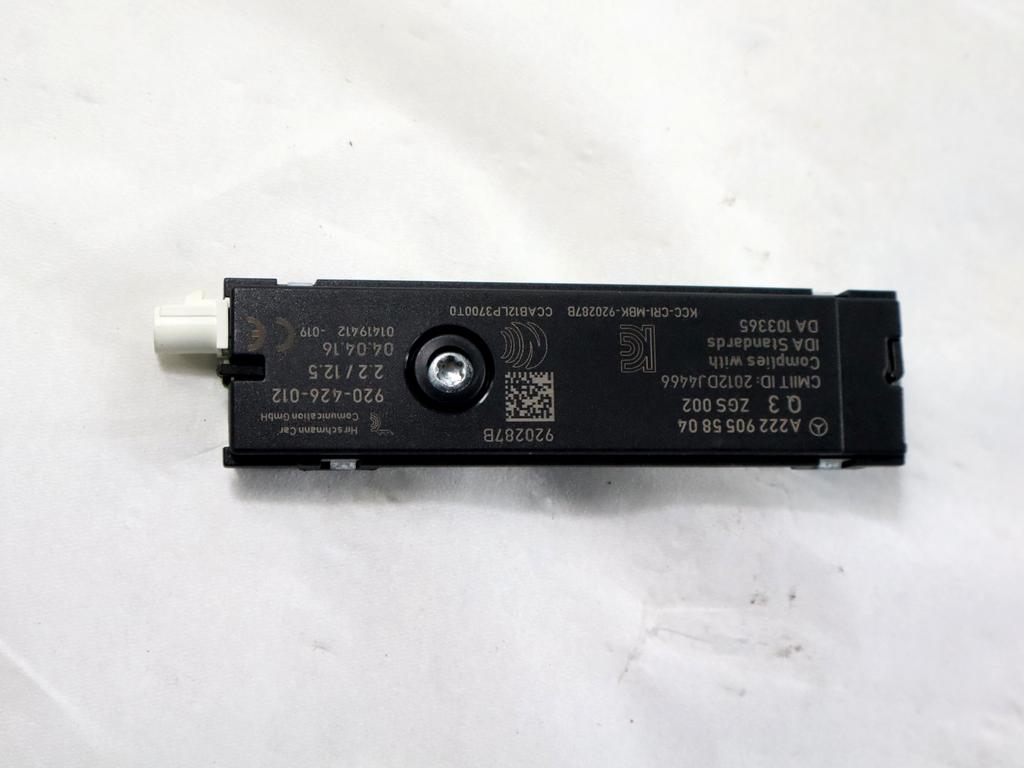A2229055804 CENTRALINA AMPLIFICATORE ANTENNA INFINITI Q30 1.5 D 80KW 6M 5P (2017) RICAMBIO USATO