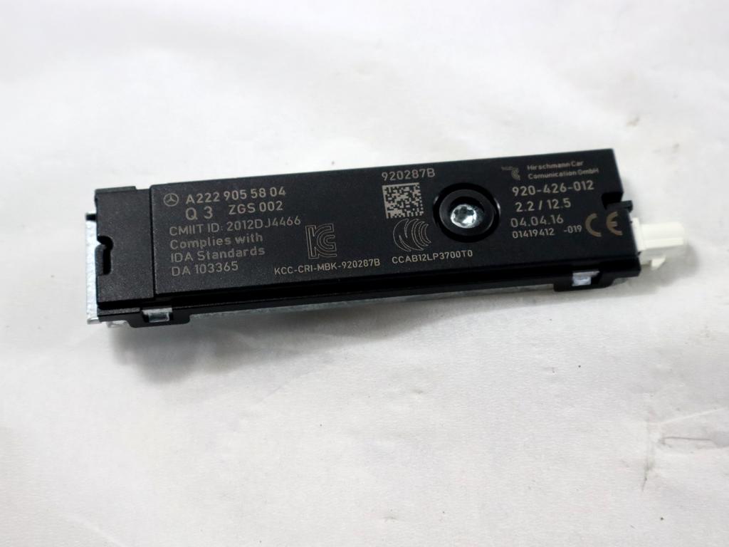 A2229055804 CENTRALINA AMPLIFICATORE ANTENNA INFINITI Q30 1.5 D 80KW 6M 5P (2017) RICAMBIO USATO
