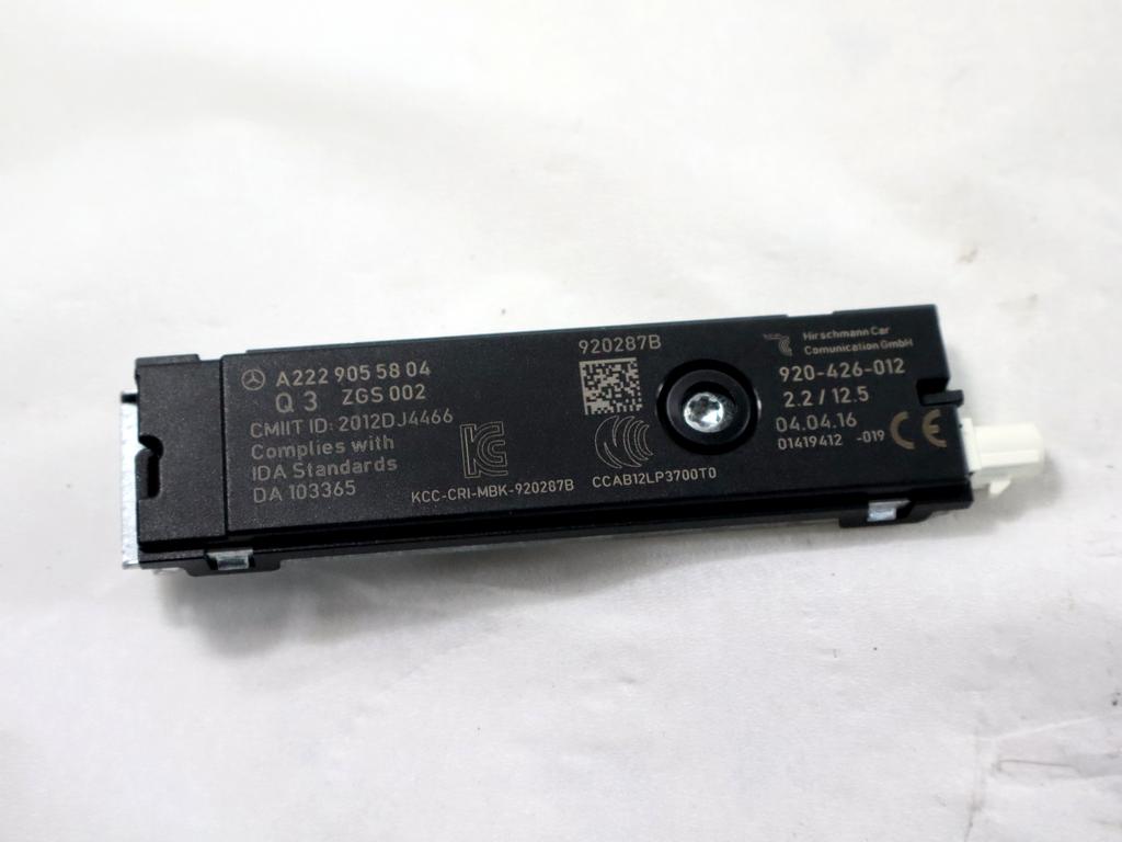 A2229055804 CENTRALINA AMPLIFICATORE ANTENNA INFINITI Q30 1.5 D 80KW 6M 5P (2017) RICAMBIO USATO