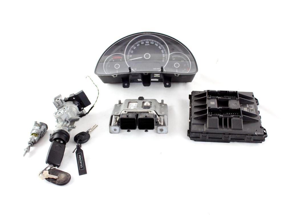 04C907309AF KIT ACCENSIONE AVVIAMENTO SKODA CITIGO 1.0 M 50KW 5M 3P (2017) RICAMBIO USATO CON CENTRALINA MOTORE, BLOCCHETTO ACCENSIONE CON CHIAVE, QUADRO STRUMENTI CONTACHILOMETRI 1K0905851 6RA905865A 1S0937090F 1ST920870B