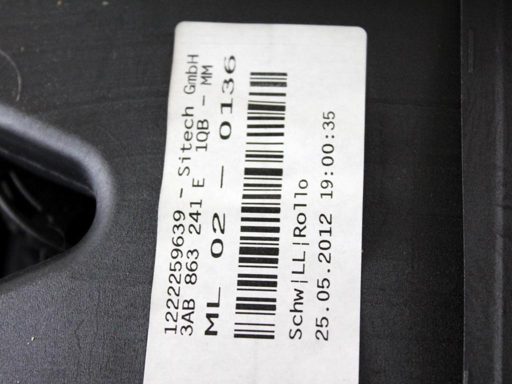 3AB8632431QB TUNNEL CENTRALE CON BRACCIOLO VOLKSWAGEN PASSAT SW 1.4 M 110KW AUT 5P (2012) RICAMBIO USATO 