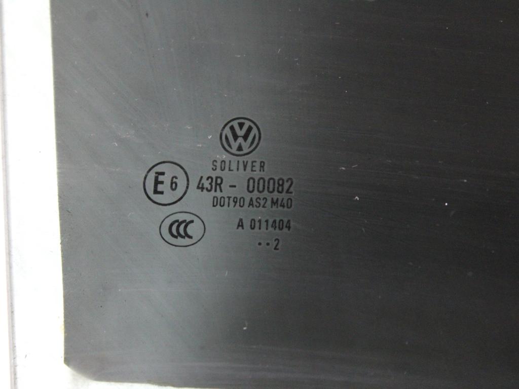 3AF845026 VETRO SCENDENTE PORTA POSTERIORE DESTRA OSCURATO CON PELLICOLA VOLKSWAGEN PASSAT SW 1.4 M 110KW AUT 5P (2012) RICAMBIO USATO 