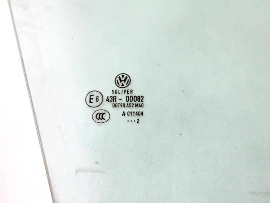 3C4845202B VETRO SCENDENTE PORTA ANTERIORE DESTRA VOLKSWAGEN PASSAT SW 1.4 M 110KW AUT 5P (2012) RICAMBIO USATO 