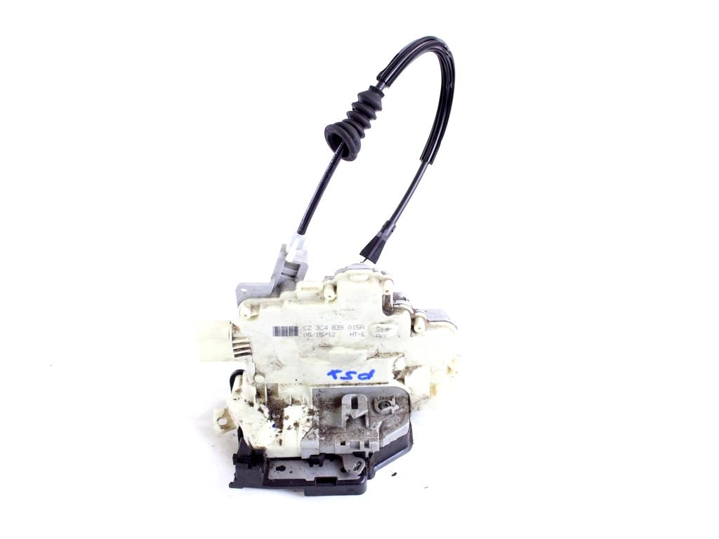 3C4839015B CHIUSURA SERRATURA PORTA POSTERIORE SINISTRA VOLKSWAGEN PASSAT SW 1.4 M 110KW AUT 5P (2012) RICAMBIO USATO 