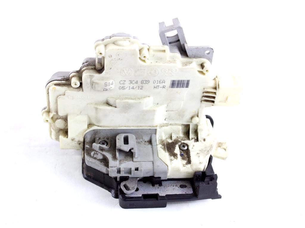3C4839016B CHIUSURA SERRATURA PORTA POSTERIORE DESTRA VOLKSWAGEN PASSAT SW 1.4 M 110KW AUT 5P (2012) RICAMBIO USATO 
