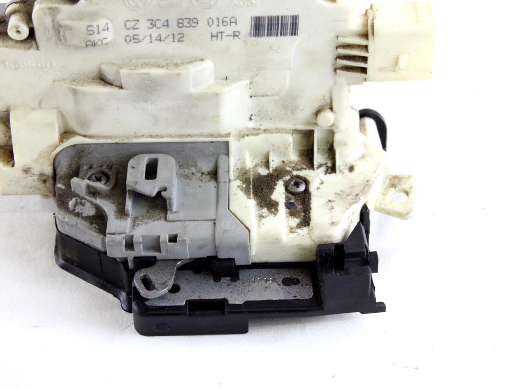 3C4839016B CHIUSURA SERRATURA PORTA POSTERIORE DESTRA VOLKSWAGEN PASSAT SW 1.4 M 110KW AUT 5P (2012) RICAMBIO USATO 