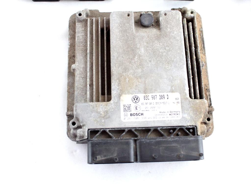 03C907309D KIT ACCENSIONE AVVIAMENTO VOLKSWAGEN PASSAT SW 1.4 M 110KW AUT 5P (2012) RICAMBIO USATO CON CENTRALINA MOTORE, QUADRO STRUMENTI, BLOCCHETTI ACCENSIONE APERTURA CON CHIAVE 3AA959799A 3C0905861J 3C0905843AE 3AA920880J