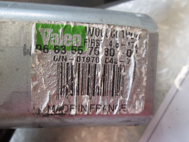 MOTORCEK ZADNJEGA BRISALCA OEM N. 9683557580 ORIGINAL REZERVNI DEL CITROEN C3 / PLURIEL MK1R (09/2005 - 11/2010) BENZINA LETNIK 2007