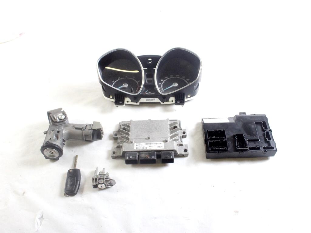G1B1-12A650-AAB KIT ACCENSIONE AVVIAMENTO FORD FIESTA 1.4 G 71KW 5M 5P (2017) RICAMBIO USATO CON CENTRALINA MOTORE, QUADRO STRUMENTI CONTACHILOMETRI, BLOCCHETTI ACCENSIONE APERTURA CON CHIAVE 8A6T-15607-AC C1BT-10849-EAX