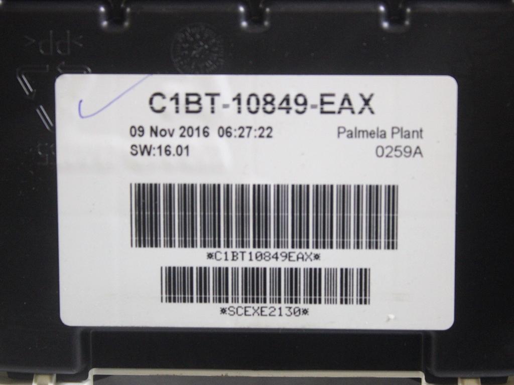 G1B1-12A650-AAB KIT ACCENSIONE AVVIAMENTO FORD FIESTA 1.4 G 71KW 5M 5P (2017) RICAMBIO USATO CON CENTRALINA MOTORE, QUADRO STRUMENTI CONTACHILOMETRI, BLOCCHETTI ACCENSIONE APERTURA CON CHIAVE 8A6T-15607-AC C1BT-10849-EAX