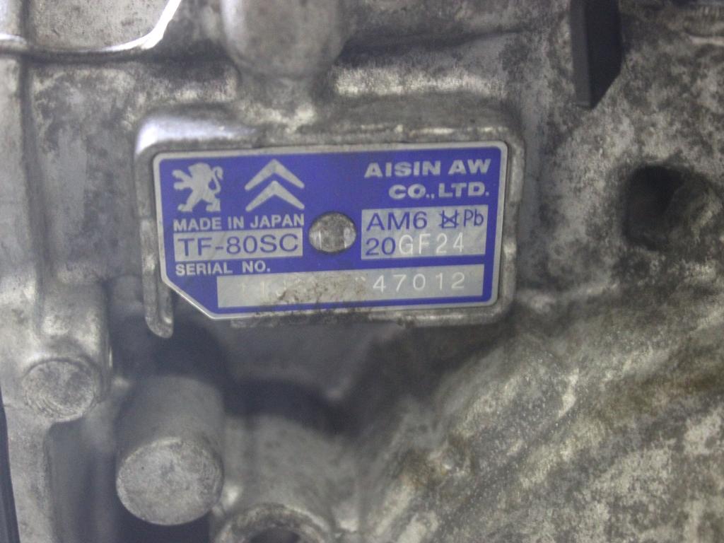 2231L9 CAMBIO AUTOMATICO CITROEN C5 SW 2.0 D 120KW AUT 5P (2012) RICAMBIO USATO 9664134780 9677735580 9677735580