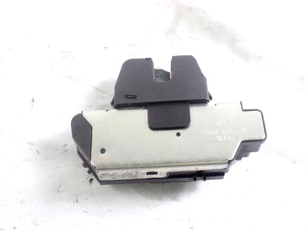 9151487499 CHIUSURA SERRATURA PORTELLONE COFANO POSTERIORE BAULE CITROEN C3 1.4 D 50KW 5M 5P (2015) RICAMBIO USATO