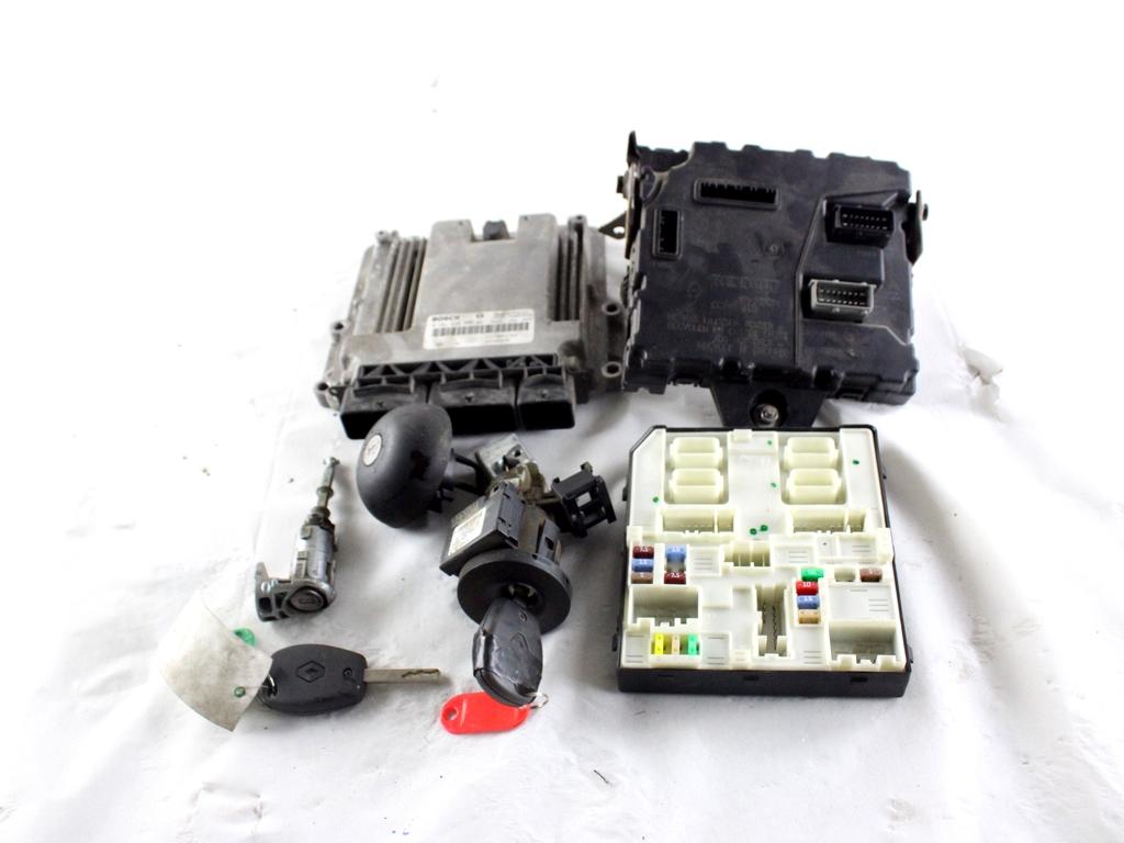 237104376R KIT ACCENSIONE AVVIAMENTO RENAULT KANGOO 1.5 D 66KW 6M 2P (2014) RICAMBIO USATO CON CENTRALINA MOTORE, BLOCCHETTI ACCENSIONE APERTURA CON CHIAVE 0281030899 284B15323R 284B66645R 8200405701