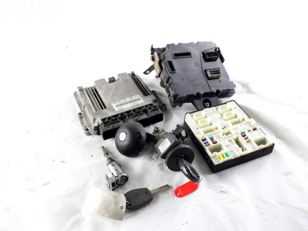237104376R KIT ACCENSIONE AVVIAMENTO RENAULT KANGOO 1.5 D 66KW 6M 2P (2014) RICAMBIO USATO CON CENTRALINA MOTORE, BLOCCHETTI ACCENSIONE APERTURA CON CHIAVE 0281030899 284B15323R 284B66645R 8200405701