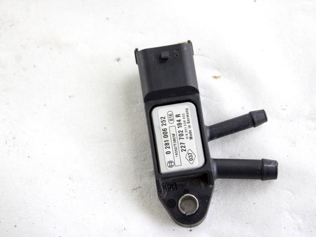227702184R SENSORE DI PRESSIONE GAS DI SCARICO RENAULT KANGOO 1.5 D 66KW 6M 2P (2014) RICAMBIO USATO 0281006252