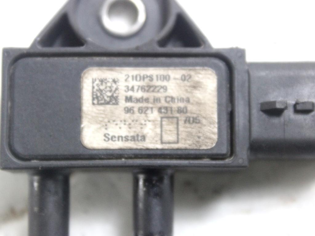 9662143180 SENSORE DI PRESSIONE SCARICO CITROEN C3 1.4 D 50KW 5M 5P (2015) RICAMBIO USATO
