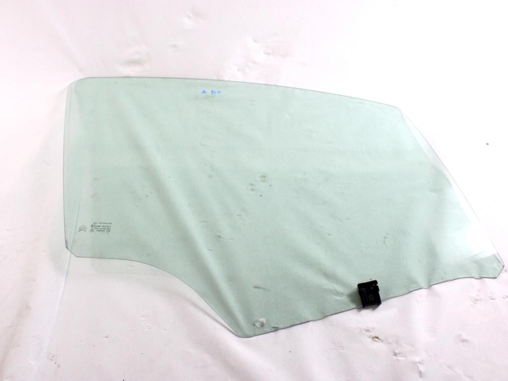 9202P4 VETRO SCENDENTE PORTA ANTERIORE DESTRA CITROEN C3 1.4 D 50KW 5M 5P (2015) RICAMBIO USATO