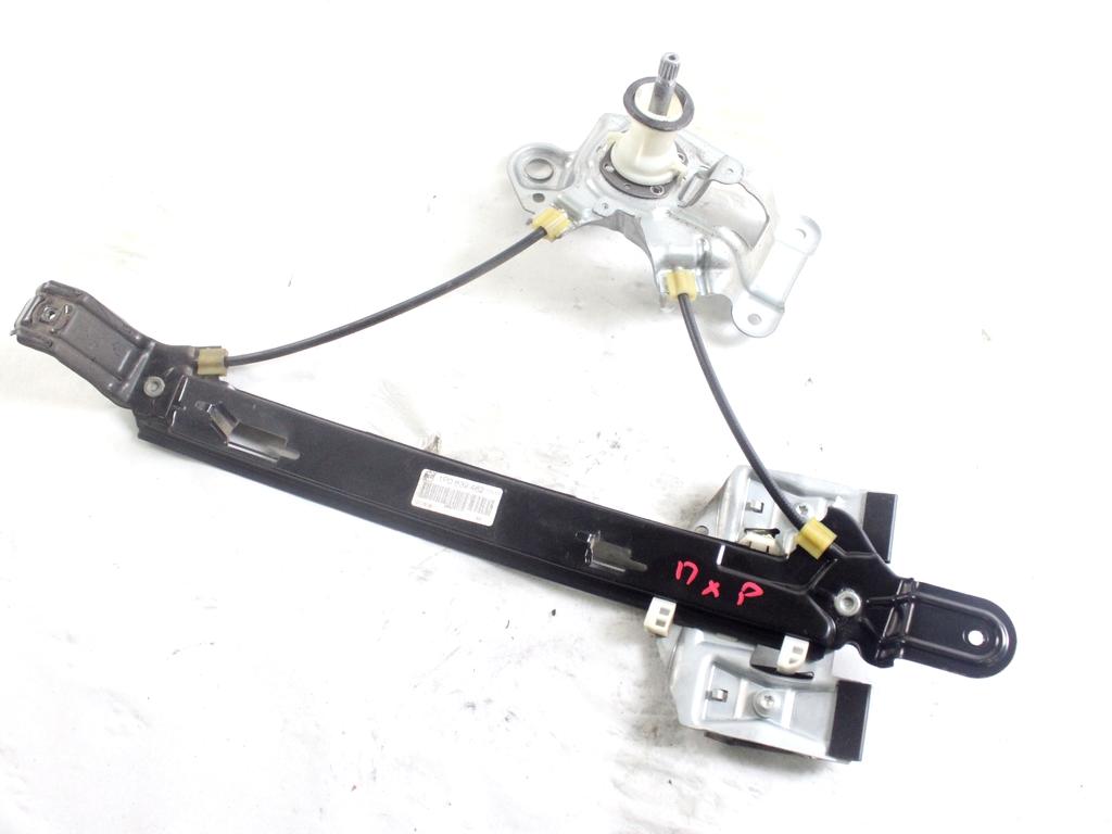 1P0839462 MECCANISMO ALZA-VETRO ALZA-CRISTALLO PORTA POSTERIORE DESTRA MANUALE SEAT LEON 1.9 D 66KW 5M 5P (2009) RICAMBIO USATO 
