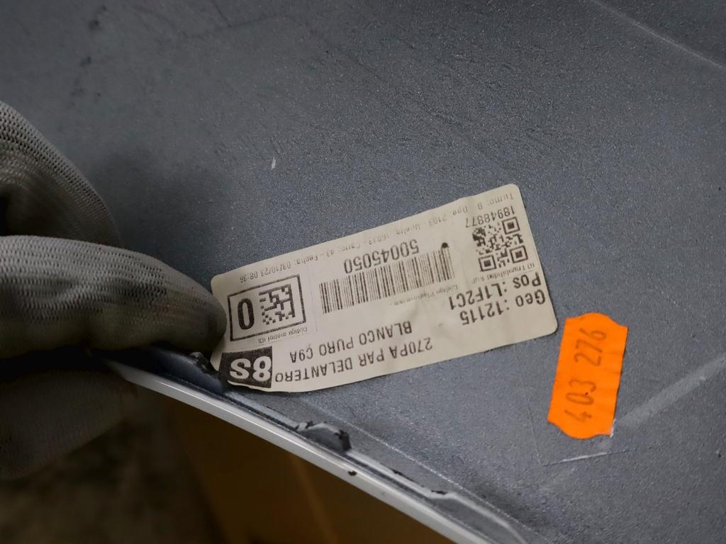 2G0807221K PARAURTI ANTERIORE R-LINE VOLKSWAGEN POLO 1.0 M 66KW 6M 5P (2021) RICAMBIO USATO LEGGERMENTE GRAFFIATO 2G0807217AG