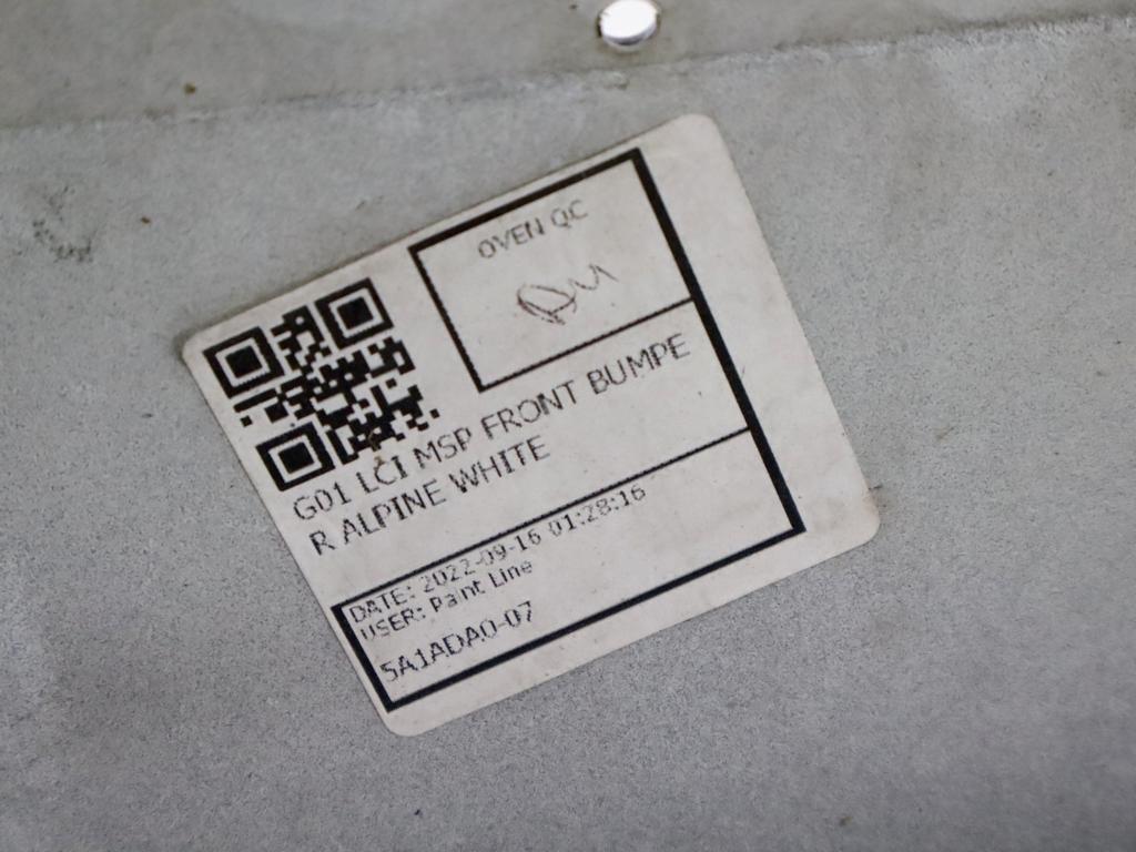 51115A40FA8 PARAURTI ANTERIORE M-PACK BMW X3 G01 S-DRIVE 2.0 100KW 5P (2022) RICAMBIO USATO 