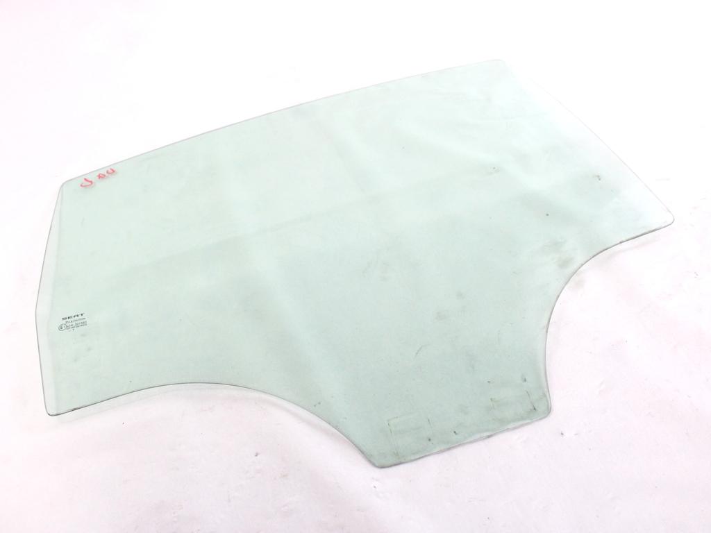 1P0845206B VETRO SCENDENTE PORTA POSTERIORE DESTRA SEAT LEON 1.9 D 66KW 5M 5P (2009) RICAMBIO USATO 