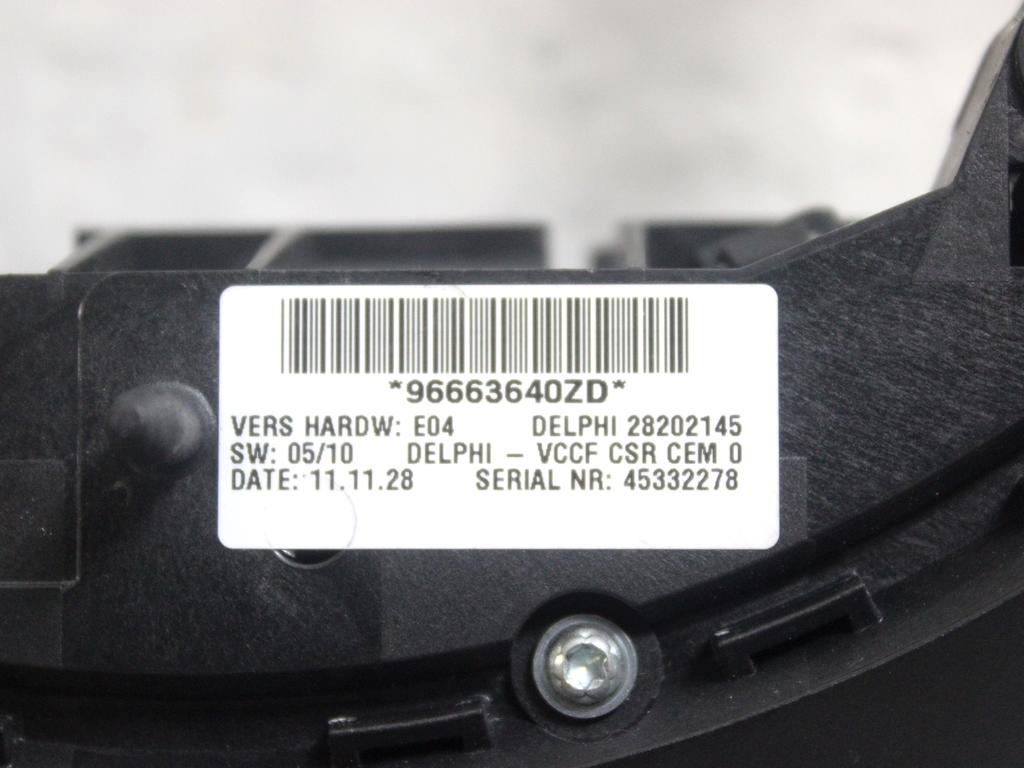 96663640ZD COMANDI AL VOLANTE MULTIFUNZIONE CITROEN C5 SW 2.0 D 120KW AUT 5P (2012) RICAMBIO USATO