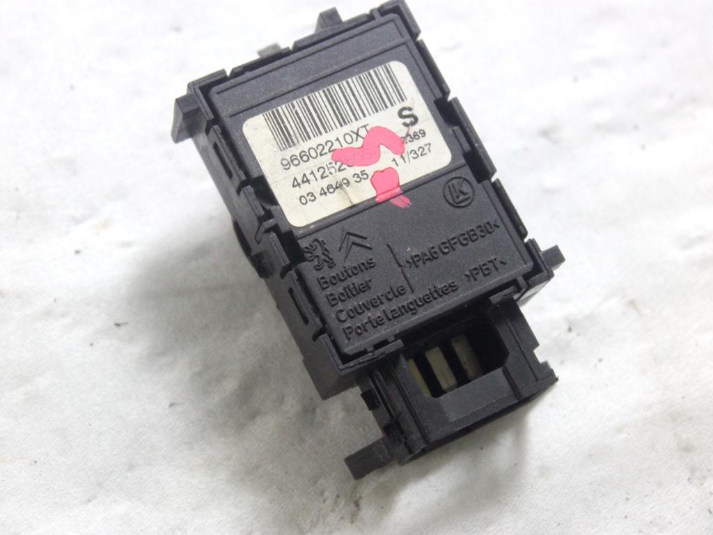 96602210XT COMANDO REGOLAZIONE SEDILE ANTERIORE CITROEN C5 SW 2.0 D 120KW AUT 5P (2012) RICAMBIO USATO