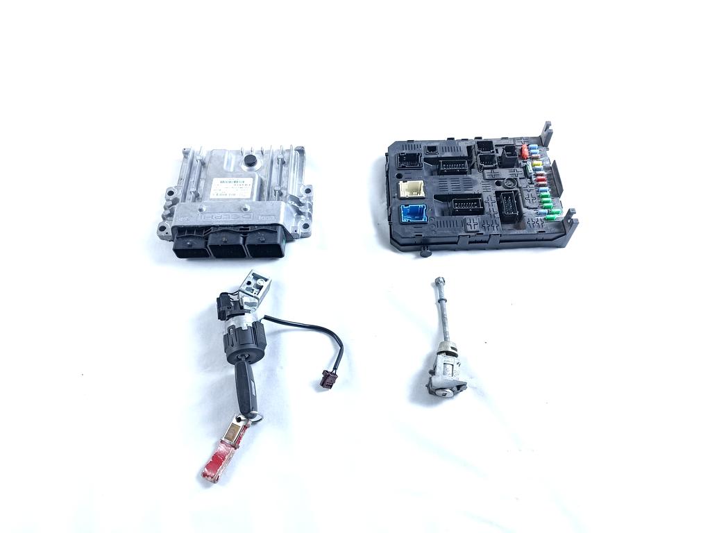 9677563880 KIT ACCENSIONE AVVIAMENTO CITROEN C5 SW 2.0 D 120KW AUT 5P (2012) RICAMBIO USATO CON CENTRALINA MOTORE, BLOCCHETTI ACCENSIONE APERTURA CON CHIAVE 9663123380
