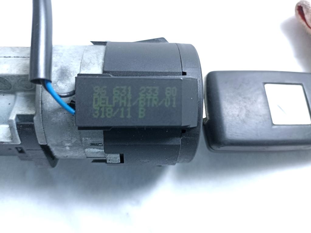 9677563880 KIT ACCENSIONE AVVIAMENTO CITROEN C5 SW 2.0 D 120KW AUT 5P (2012) RICAMBIO USATO CON CENTRALINA MOTORE, BLOCCHETTI ACCENSIONE APERTURA CON CHIAVE 9663123380