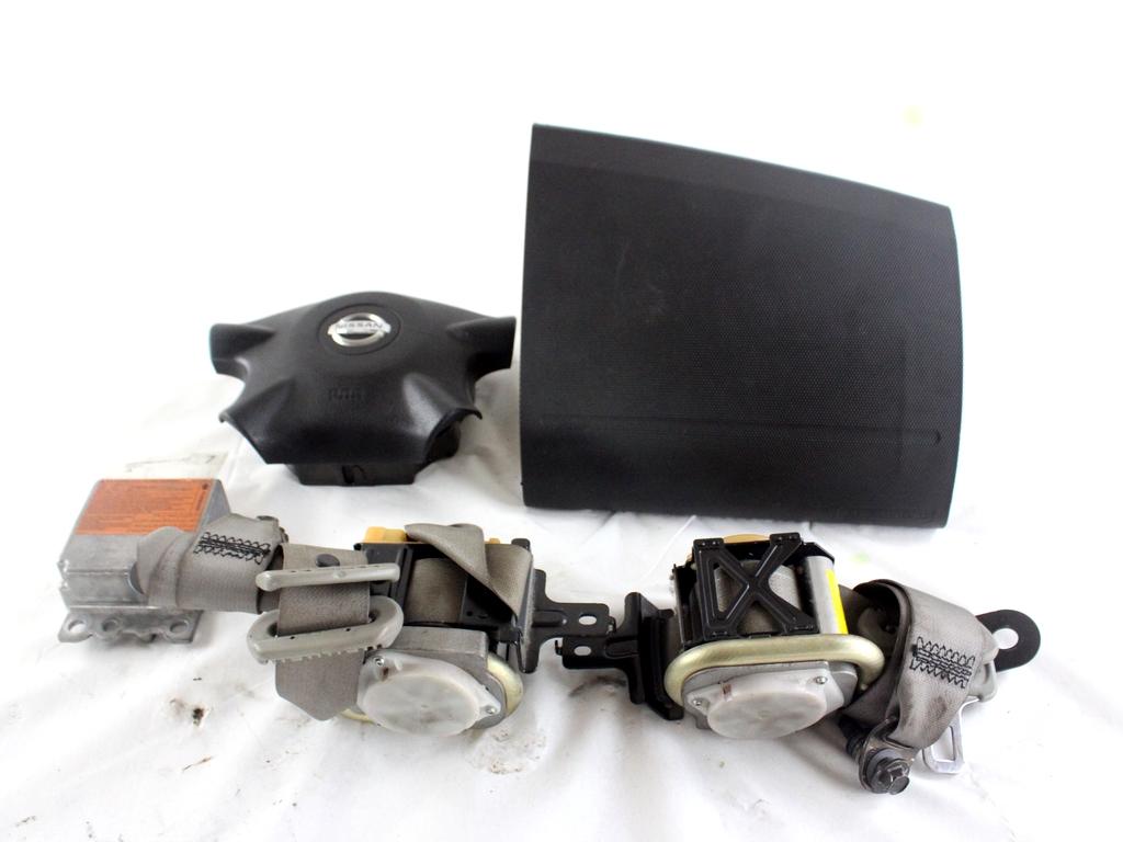 988208H405 KIT AIRBAG NISSAN X-TRAIL T30 2.2 D 4X4 100KW 6M 5P (2003) RICAMBIO USATO CON PRETENSIONATORI CINTURE DI SICUREZZA, CENTRALINA AIRBAG, AIRBAG VOLANTE GUIDATORE, AIRBAG PASSEGGERO