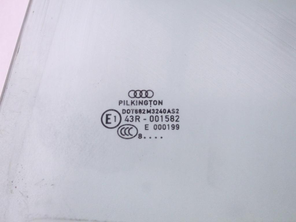 8K5845205E VETRO SCENDENTE PORTA POSTERIORE SINISTRA AUDI A4 B8 2.0 D 105KW 4P AUT (2008) RICAMBIO USATO