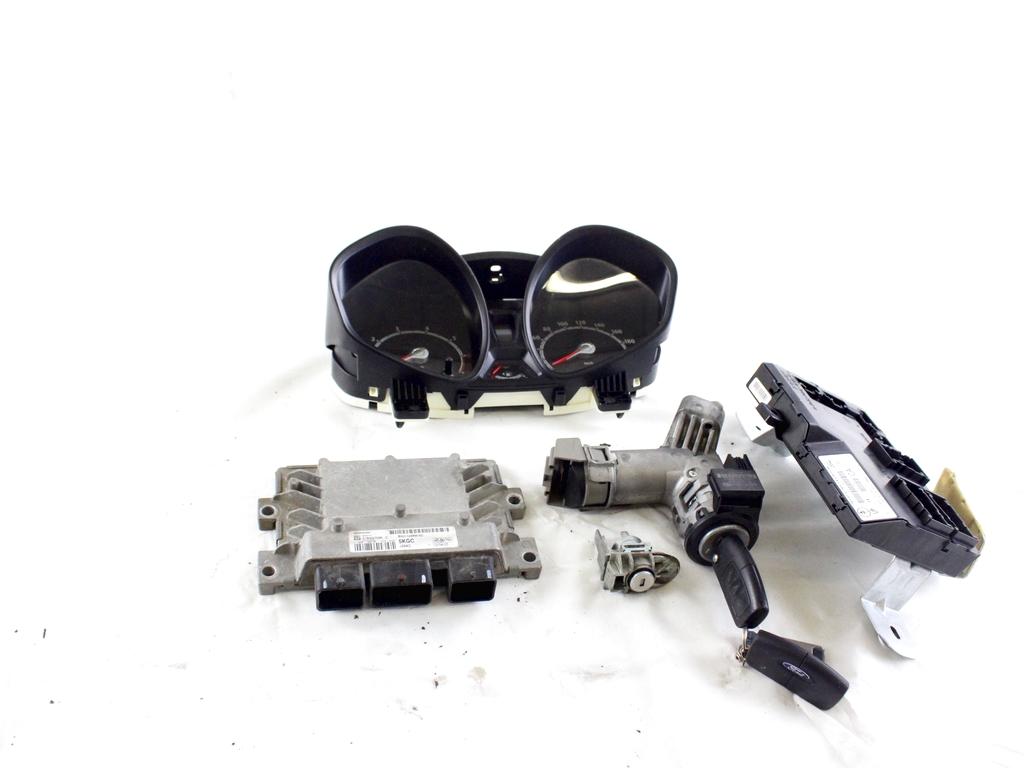 BV21-12A650-GC KIT ACCENSIONE AVVIAMENTO FORD FIESTA 1.4 G 71KW 5M 5P (2012) RICAMBIO USATO CON CENTRALINA MOTORE, QUADRO STRUMENTI CONTACHILOMETRI, BLOCCHETTI ACCENSIONE APERTURA CON CHIAVE CA6T-15K600-CA