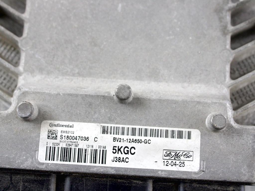 BV21-12A650-GC KIT ACCENSIONE AVVIAMENTO FORD FIESTA 1.4 G 71KW 5M 5P (2012) RICAMBIO USATO CON CENTRALINA MOTORE, QUADRO STRUMENTI CONTACHILOMETRI, BLOCCHETTI ACCENSIONE APERTURA CON CHIAVE CA6T-15K600-CA