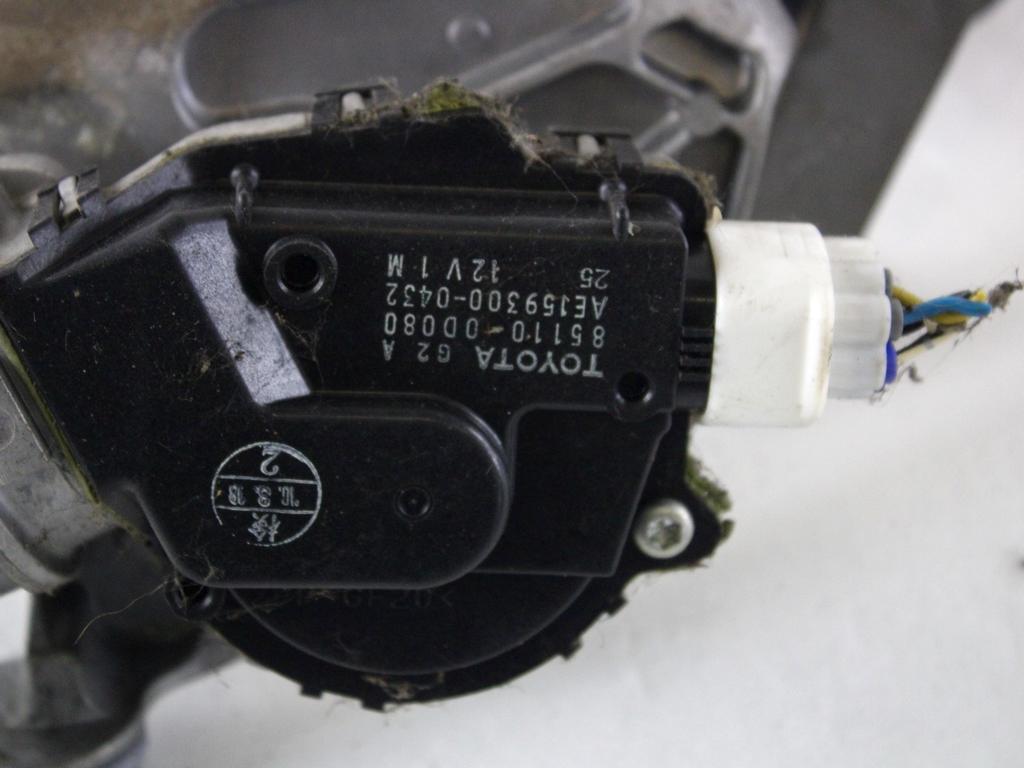 85110-0D080 MOTORINO ASTA TERGIPARABREZZA TOYOTA YARIS 1.4 B 74KW 5M 5P (2010) RICAMBIO USATO