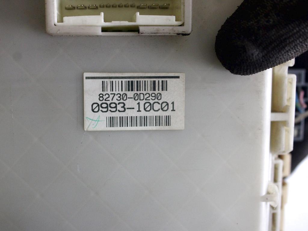 89661-0DB01 KIT ACCENSIONE AVVIAMENTO TOYOTA YARIS 1.4 B 74KW 5M 5P (2010) RICAMBIO USATO CON CENTRALINA MOTORE, BLOCCHETTI ACCENSIONE APERTURA CON CHIAVE 89650-0D180 02730-0D290