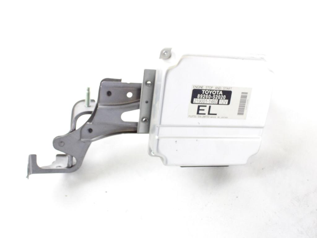 89260-52020 CENTRALINA MODULO START AND STOP TOYOTA YARIS 1.4 B 74KW 5M 5P (2010) RICAMBIO USATO