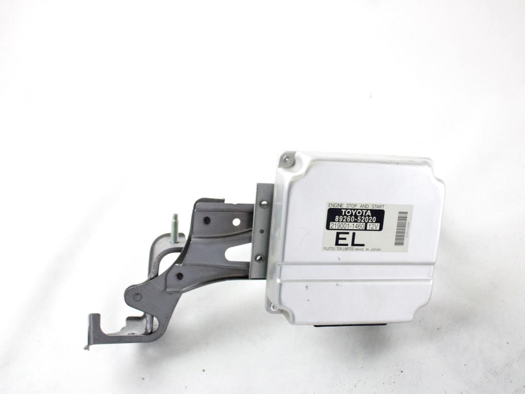 89260-52020 CENTRALINA MODULO START AND STOP TOYOTA YARIS 1.4 B 74KW 5M 5P (2010) RICAMBIO USATO
