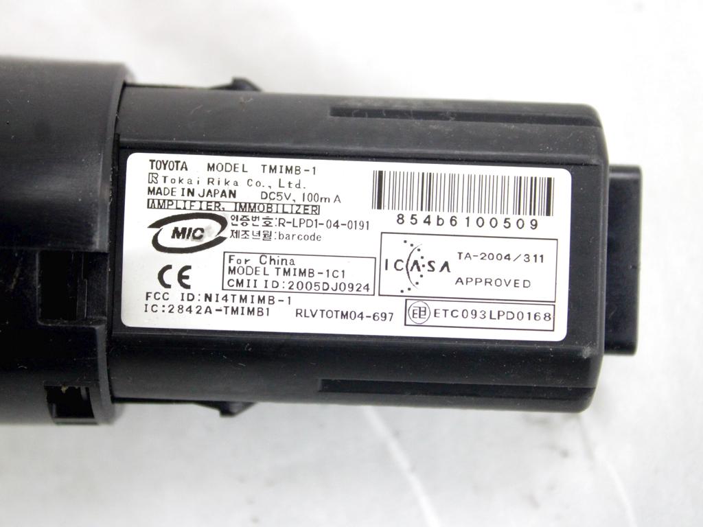 896110D010 COMANDO INTERRUTTORE ACCENSIONE SPEGNIMENTO START AND STOP TOYOTA YARIS 1.3 B 64KW 5M 5P (2006) RICAMBIO USATO 