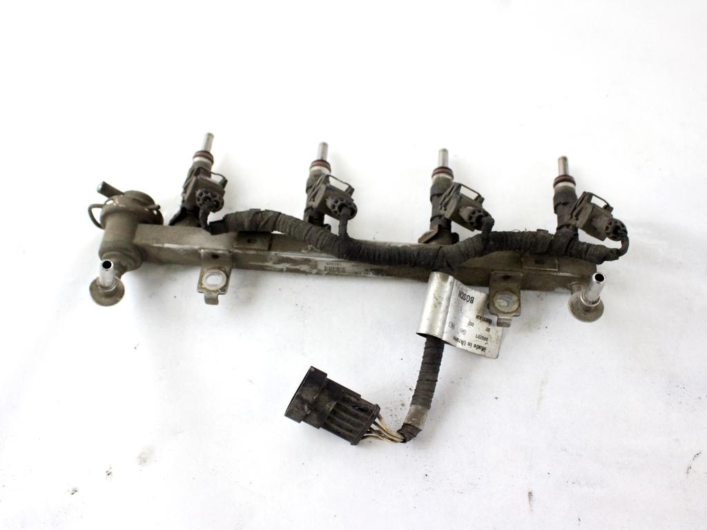 55209849 TUBO INIEZIONE CON SERIE INIETTORI BENZINA ALFA ROMEO MITO 1.4 B 114KW 6M 3P (2009) RICAMBIO USATO 55209504 0280151235
