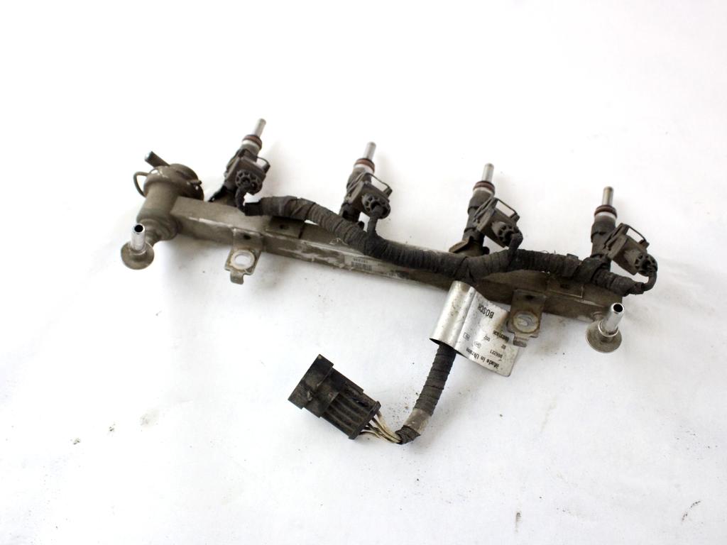 55209849 TUBO INIEZIONE CON SERIE INIETTORI BENZINA ALFA ROMEO MITO 1.4 B 114KW 6M 3P (2009) RICAMBIO USATO 55209504 0280151235