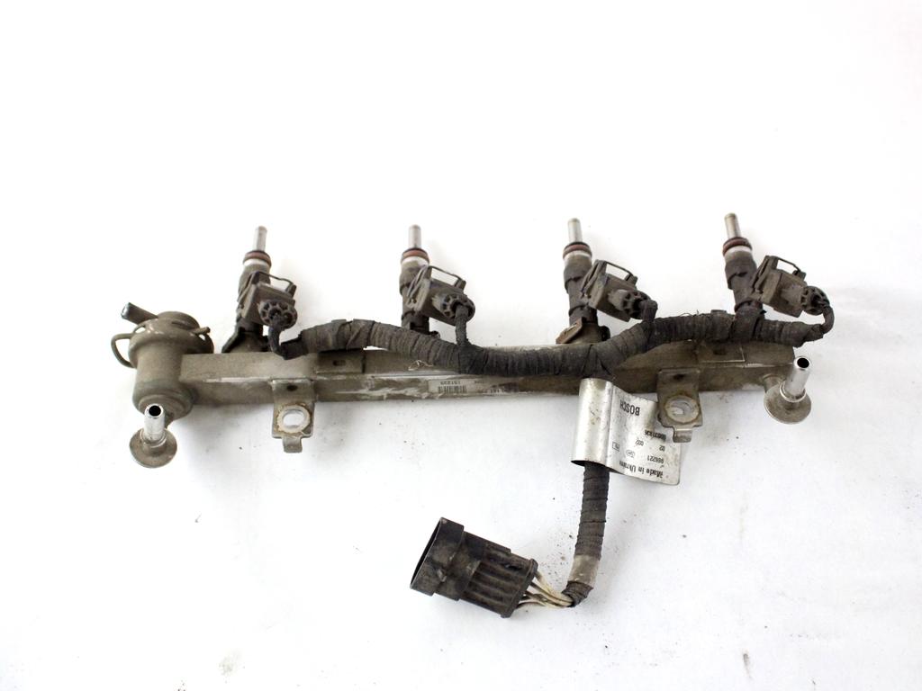 55209849 TUBO INIEZIONE CON SERIE INIETTORI BENZINA ALFA ROMEO MITO 1.4 B 114KW 6M 3P (2009) RICAMBIO USATO 55209504 0280151235