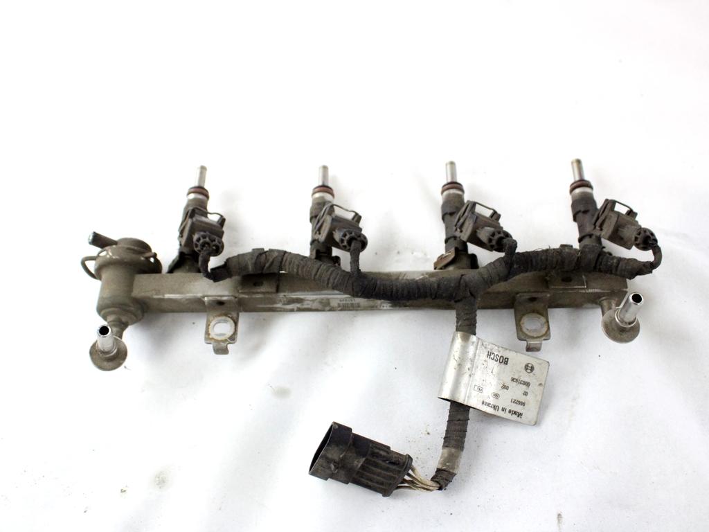 55209849 TUBO INIEZIONE CON SERIE INIETTORI BENZINA ALFA ROMEO MITO 1.4 B 114KW 6M 3P (2009) RICAMBIO USATO 55209504 0280151235