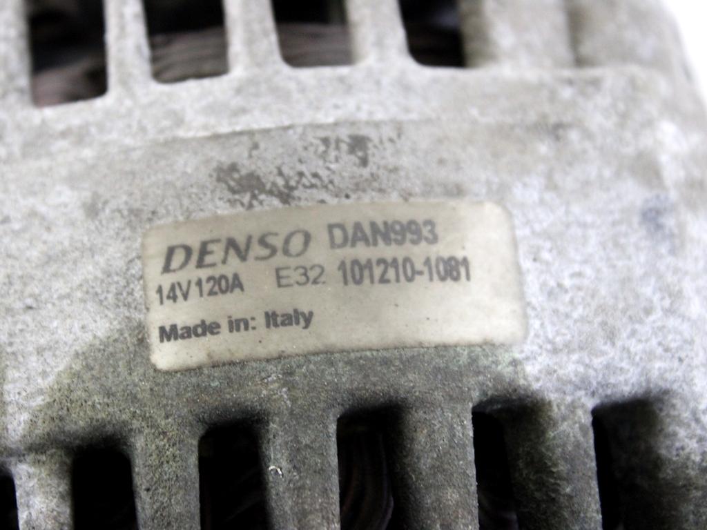 51859043 ALTERNATORE ALFA ROMEO MITO 1.4 B 114KW 6M 3P (2009) RICAMBIO USATO