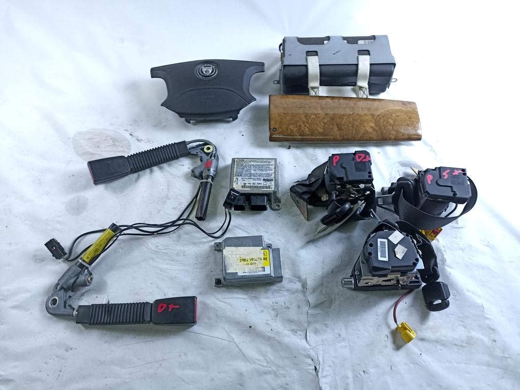 4R83-14B321-AC KIT AIRBAG JAGUAR S-TYPE 2.7 D 152KW 6M 5P (2006) RICAMBIO USATO CON PRETENSIONATORI E CINTURE DI SICUREZZA, CENTRALINA AIRBAG, AIRBAG VOLANTE GUIDATORE AIRBAG PASSEGGERO 4R8354043B13AE0LEG 2R83-19G275-AE