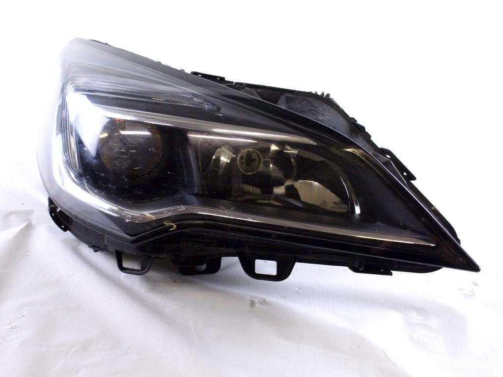 39047199 FARO FANALE ANTERIORE DESTRO LED OPEL ASTRA K SW 1.6 D 81KW 6M 5P (2016) RICAMBIO USATO GRAFFIATO