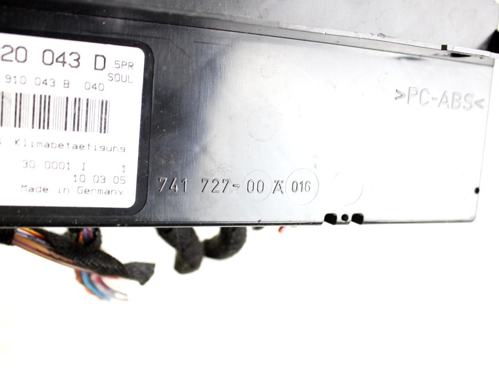 4E0820043D CENTRALINA GRUPPO DI COMANDO CLIMATIZZATORE CLIMA A/C AUTOMATICO AUDI A8 3.0 D 171 KW 4X4 (2005) RICAMBIO USATO