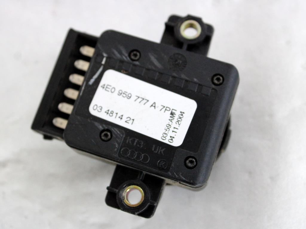4E0959777A COMANDO REGOLAZIONE SEDILE ANTERIORE AUDI A8 3.0 D 171 KW 4X4 (2005) RICAMBIO USATO
