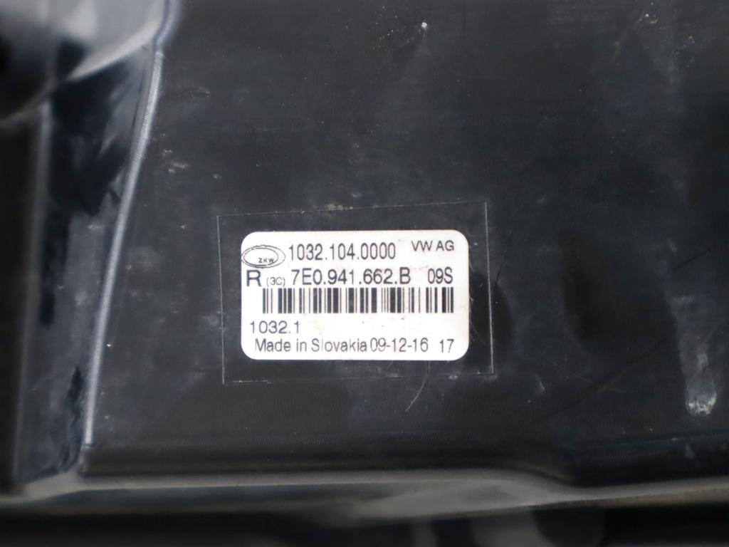 7E0941662B FARO FANALE PROIETTORE FENDINEBBIA DESTRO VOLKSWAGEN TRANSPORTER T6 2.0 TDI RICAMBIO USATO
