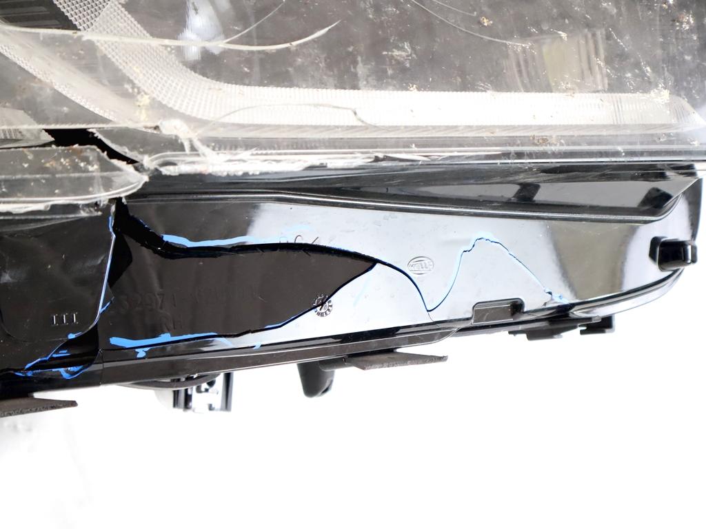 8082656 FARO FANALE ANTERIORE DESTRO FULL LED BMW SERIE 5 G30 LCI 520D (2020) RICAMBIO USATO DANNEGGIATO LENTE VETRO TRASPARENTE DA SOSTITUIRE