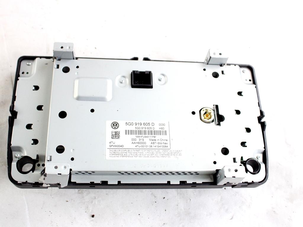 5G0919605D DISPLAY SISTEMA DI NAVIGAZIONE SATELLITARE VOLKSWAGEN GOLF 7 1.6 D 81KW 6M 5P (2014) RICAMBIO USATO